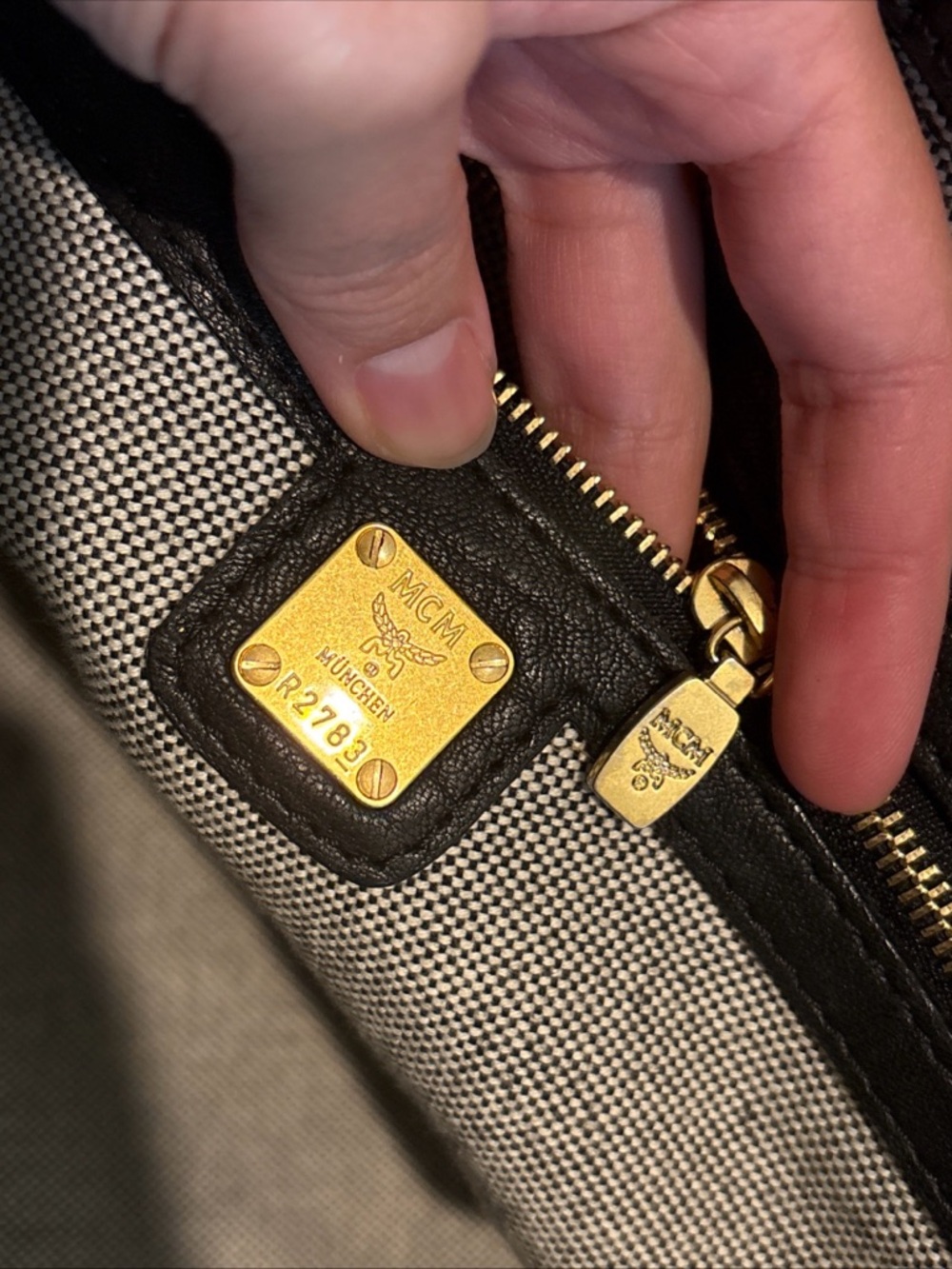 MCM Textured Black Leather Structured Tote - Picture 10 of 15